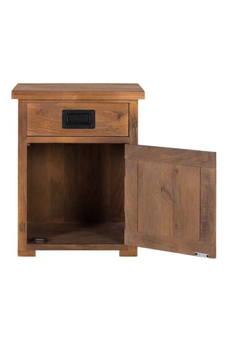 Table de chevet - Naturel - En bois de manguier - 51 x 64 x 40 cm