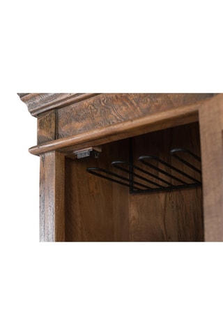 Meuble bar 1 porte en manguier - 56 x 180 x 40 cm