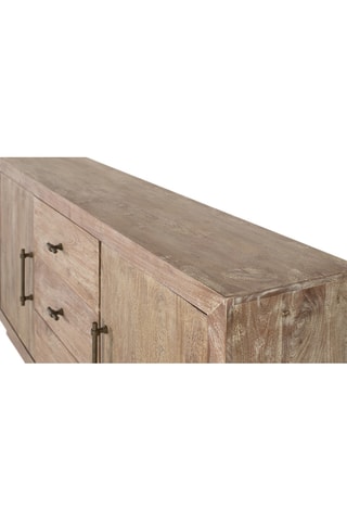 Buffet 2 portes en bois - 175 x 86 x 40 cm