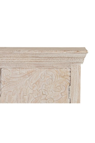 Commode 2 portes - Blanc vieilli