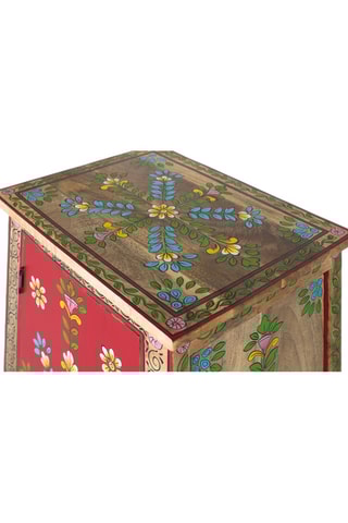 Buffet 2 portes - Marron - En bois de manguier - 92 x 50 x 35 cm