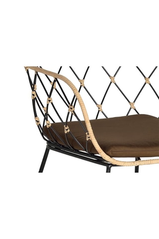 2 fauteuils - Naturel et noir