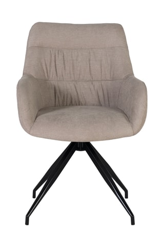 2 chaises pivotantes - Gris clair et noir