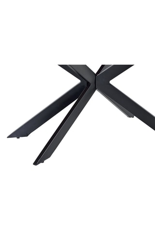 Table à manger - Naturel et noir - Plateau en acacia - 200 x 100 x 78 cm