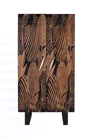 Armoire 2 portes - Naturel - Structure en acacia - 180 x 90 x 90 cm