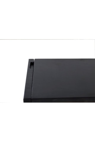 Table de chevet - Noir et naturel - Structure en bois de manguier - 43 x 60 x 40 cm