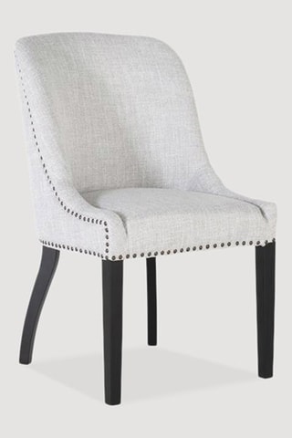 2 chaises - Gris - Structure en hévéa massif