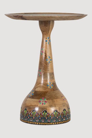 Table d’appoint en manguier massif - 51 x 64 x 42 cm