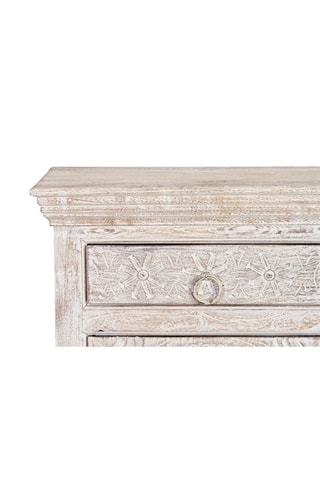 Buffet 3 portes - Blanc vieilli