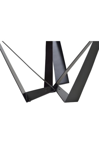 Table à manger ronde - Naturel et noir - Plateau en acacia - 120 x 120 x 78 cm