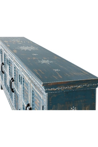 Buffet 6 portes - Bleu et blanc