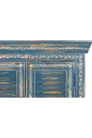 Buffet 6 portes - Bleu et blanc