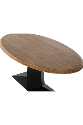 Table basse - Naturel et noir - Plateau en acacia - 200 x 48 x 100 cm