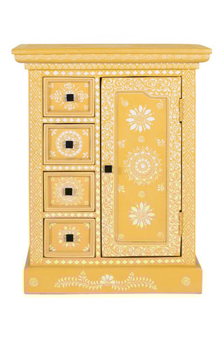 Commode 1 porte en manguier - 58 x 72 x 35 cm