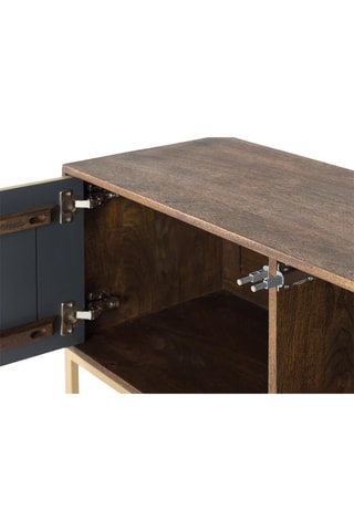 Meuble TV 2 portes en manguier - 145 x 50 x 40 cm