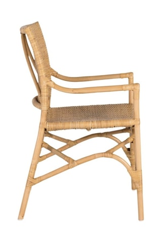 2 chaises en bambou - 54 x 54 x 85 cm