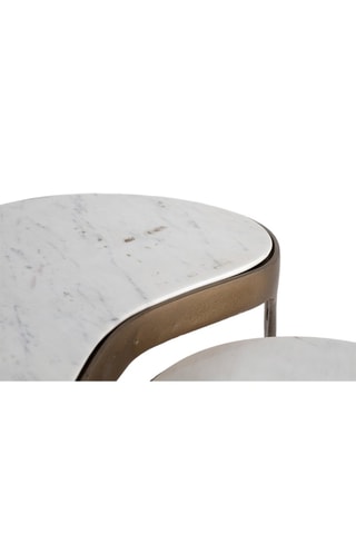 2 tables d’appoint gigognes en manguier massif - 60 x 70 x 70 cm / 44 x 50 x 50 cm