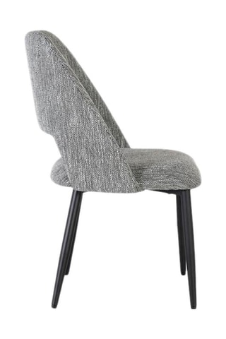 2 chaises - Gris et noir