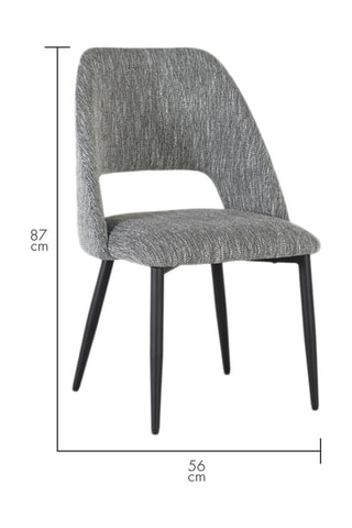2 chaises - Gris et noir