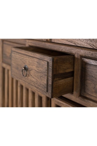 Armoire 4 portes en teck - 96 x 176 x 43 cm