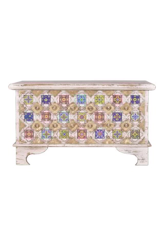 Coffre - Blanc et doré