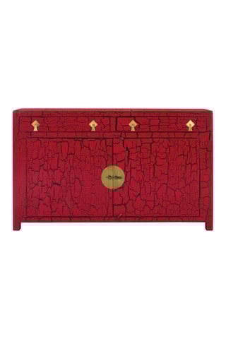 Buffet 2 portes en bois de manguier - 150 x 90 x 40 cm