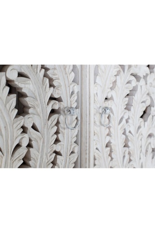 Armoire 2 portes - Blanc - Bois de manguier - 90 x 180 x 40 cm