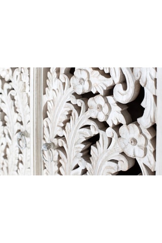 Armoire 2 portes - Blanc - Bois de manguier - 90 x 180 x 40 cm