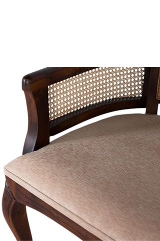 Banquette - Naturel et beige - 2 places - En tissu