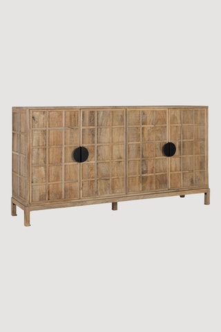 Buffet 4 portes en manguier - 175 x 91 x 40 cm
