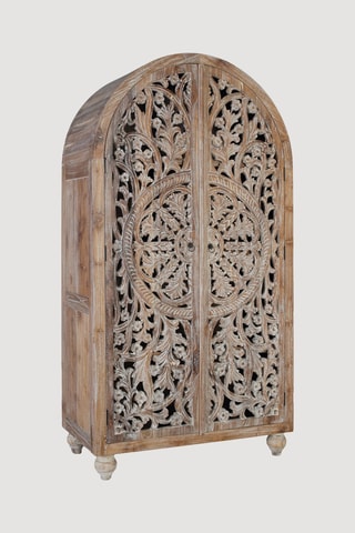 Armoire 2 portes en teck - 100 x 188 x 50 cm