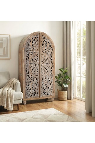Armoire 2 portes en teck - 100 x 188 x 50 cm