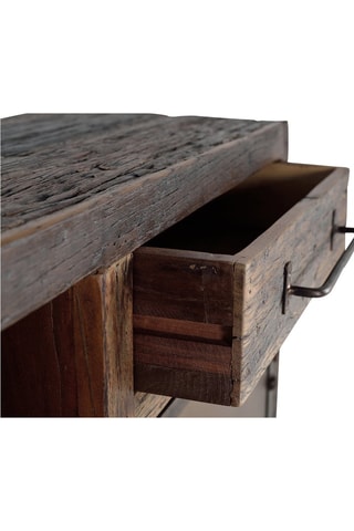 Buffet 2 portes - Naturel - En bois - 180 x 90 x 40 cm