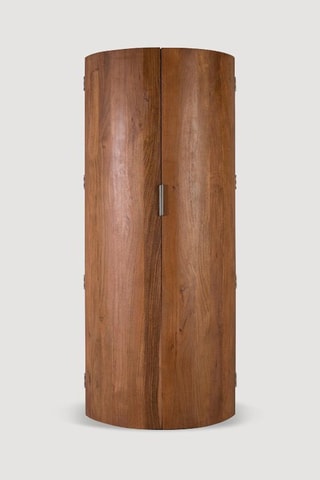Bar 2 portes en acacia - 80 x 190 x 80 cm