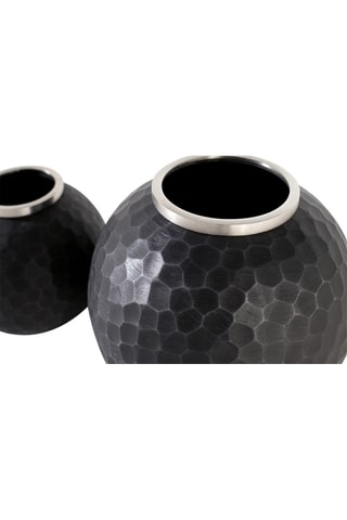 3 vases - 15/20/25 cm - Gris foncé