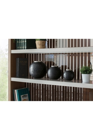 3 vases - 15/20/25 cm - Gris foncé