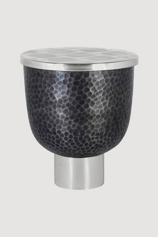 Table basse coffre - Gris foncé - 46 x 51 x 46 cm