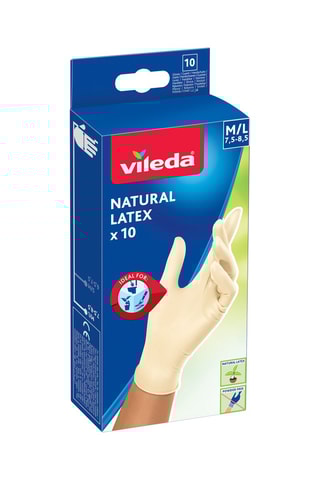 10 gants en latex - Blanc - Taille M/L