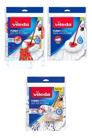 Navulling voor Turbo 2-in-1, Navulling Turbo 3-in-1 en Navulling voor Easywring & Clean 