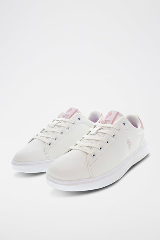 Baskets Byron - Blanc et rose