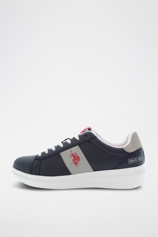 Baskets George - Bleu marine et gris