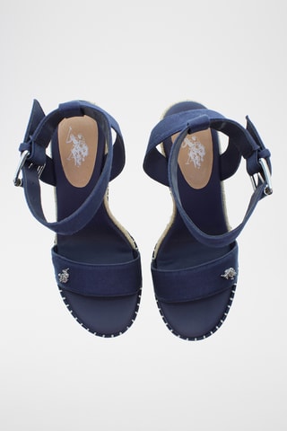 Sandales compensées Aylin - Bleu marine