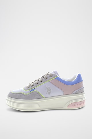 Baskets en nubuck Asuka - Ecru et ciel
