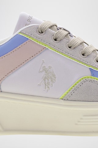 Baskets en nubuck Asuka - Ecru et ciel