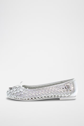 Ballerines en cuir Julia - Argenté
