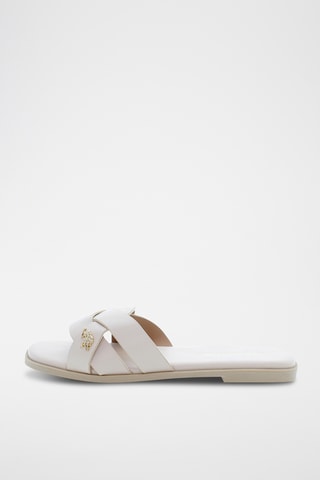 Mules en cuir Betsy - Ecru