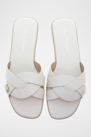 Mules en cuir Betsy - Ecru