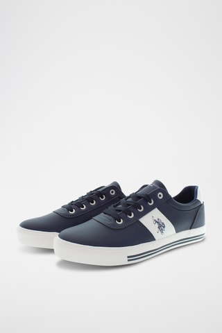 Baskets Bob - Bleu nuit et blanc