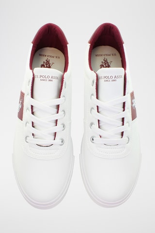 Baskets Bob - Blanc et bordeaux