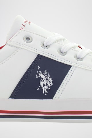 Baskets Bob - Blanc et bleu nuit